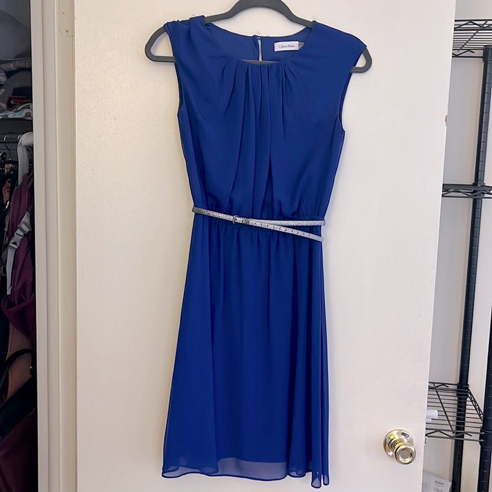 Elegant blue dress